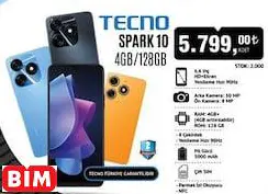 TECNO SPARK 10 4GB/128GB CEP TELEFONU TECNO SPARK 10 4GB/128GB CEP TELEFONU